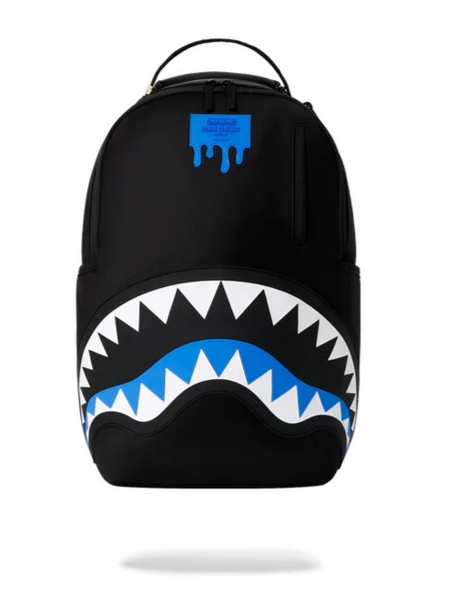 SPRAYGROUND SHARK CENTRAL PASSPORT (BLUE) NYLON BACKPACK B9637 NEW IN BAG w/TAGS
