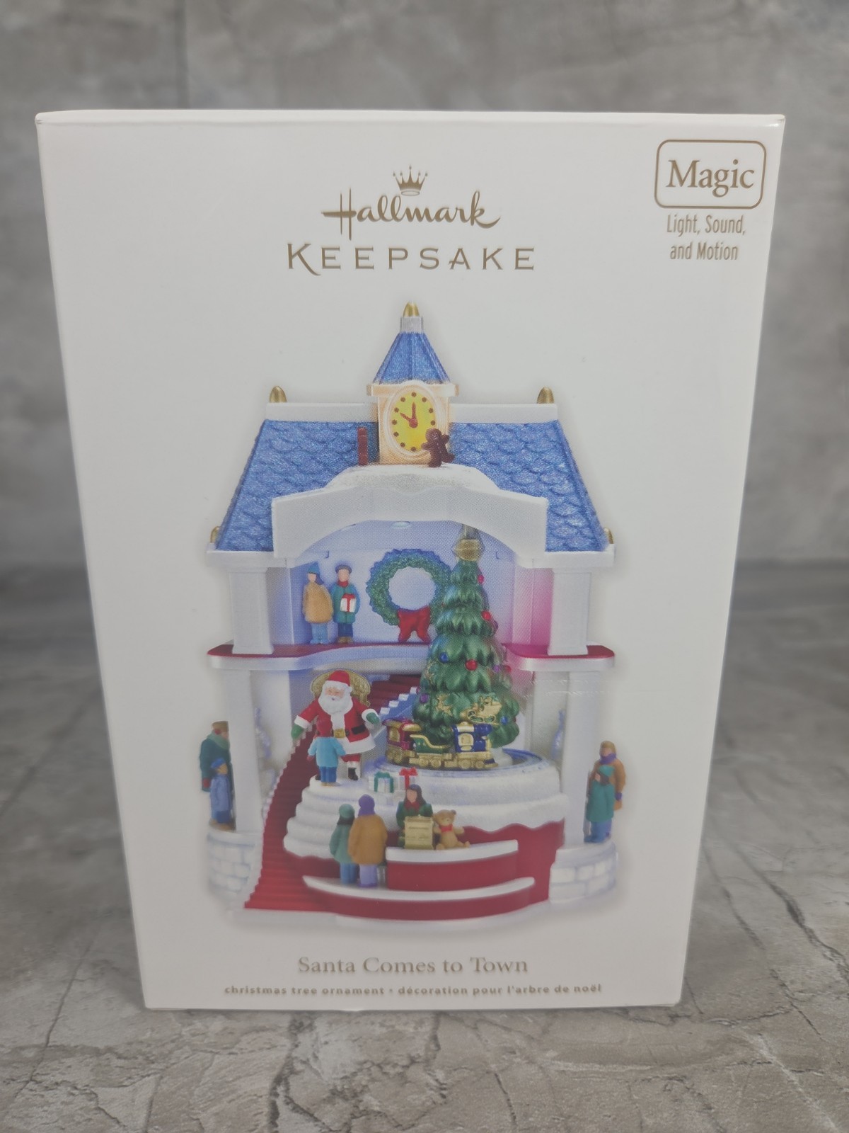 2011 Hallmark Keepsake Santa Comes to Town Magic Ornament Light Sound Motion 2011 Hallmark Keepsake Santa Comes to Town Magic Ornament Light Sound Motion