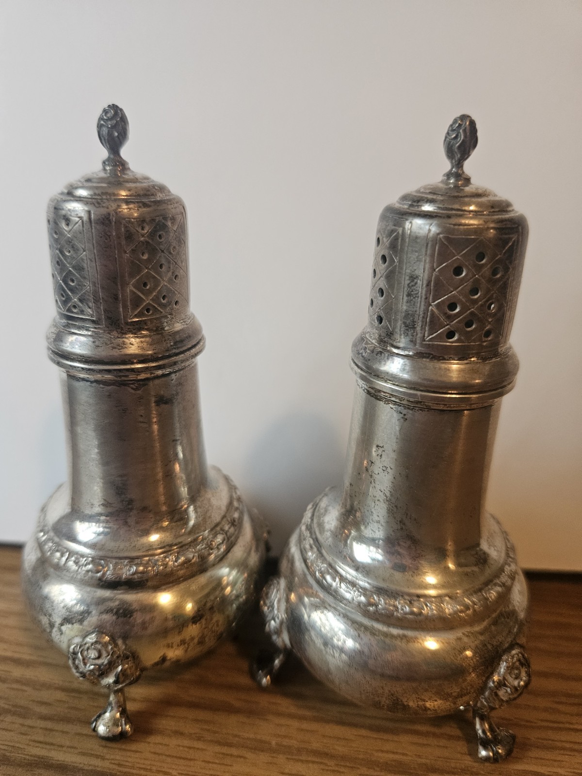 Set of Vintage Sterling salt and pepper shakers by Frank M. Whiting & Co. #866 Set of Vintage Sterling salt and pepper shakers by Frank M. Whiting & Co. #866