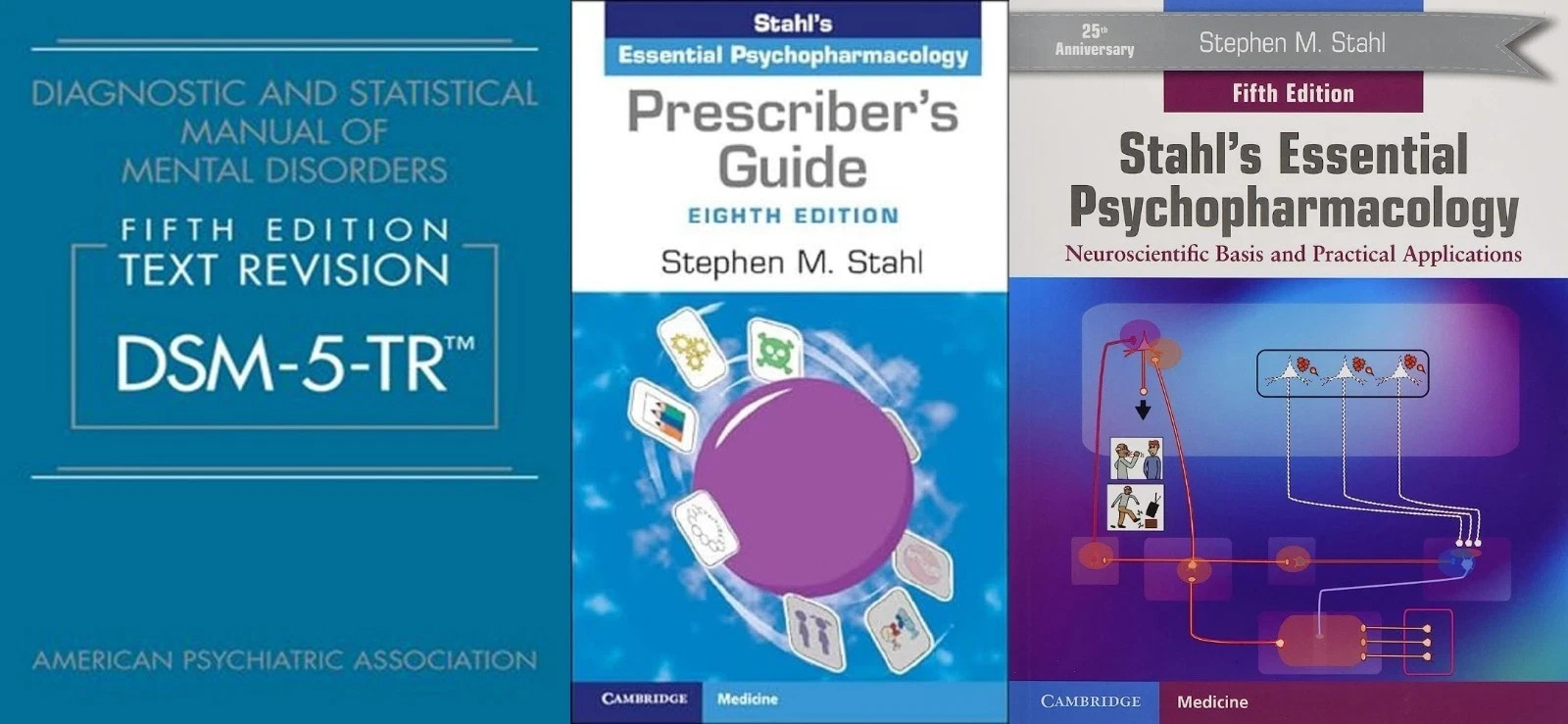 Prescriber\'s Guide & Stahl\'s Essential Psychopharmacology & Dsm-5-tr, 3 book Set