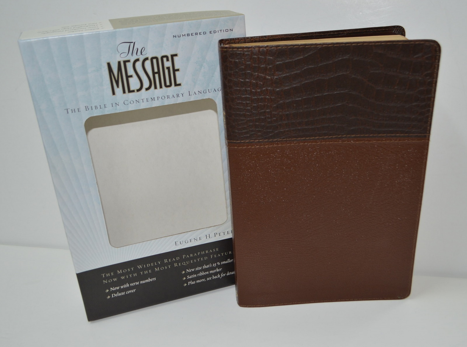 Message Bible Bonded Leather BRAND NEW in Shrink Wrap Retail $79.99 Sale $49.99