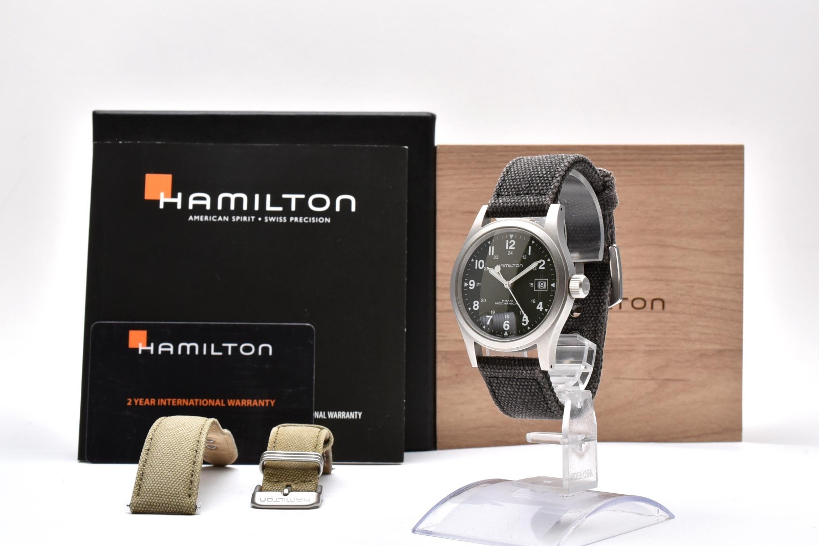 【Box】 Hamilton Khaki Field H694190 Mechanical Mens Moss Green Dial #141