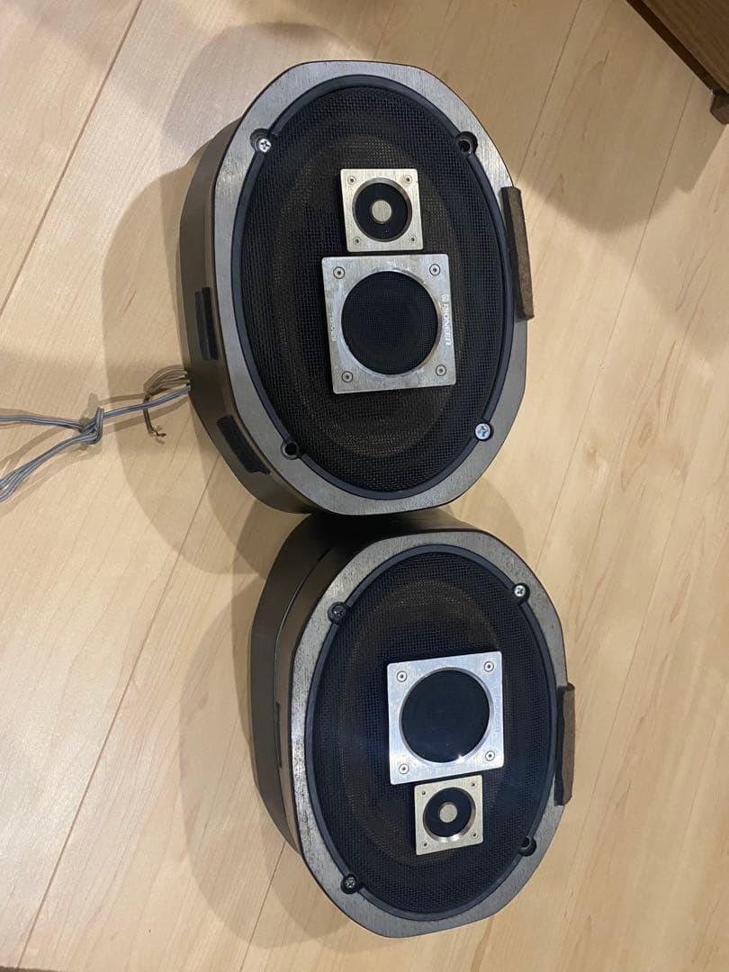 PIONEER TS-V69 3-Way Coaxial Speaker Pair Working JP