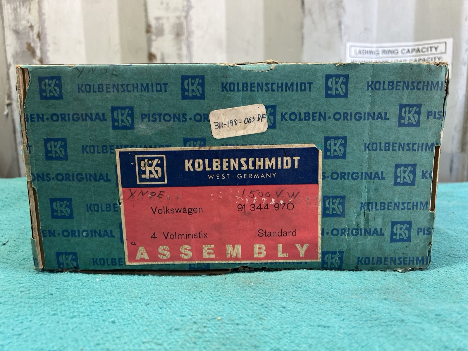 Kolbenschmidt Volkswagen Piston and Barrel Set NOS Made In West Germany. New