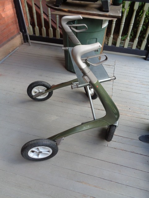 byACRE Carbon Overland 4-Wheel Carbon Fiber Rollator/Walker British Green