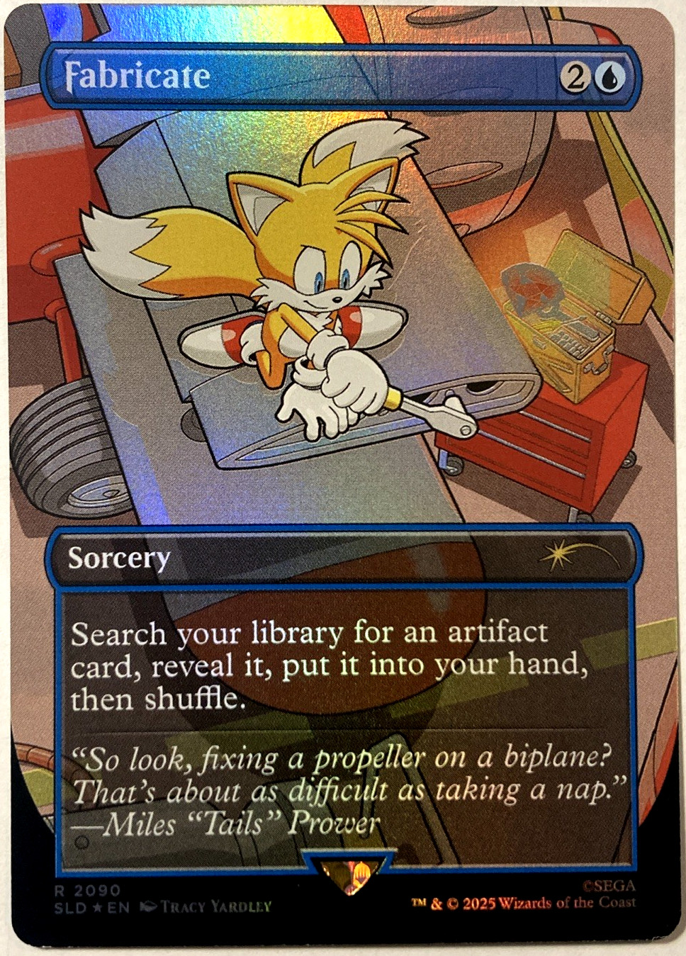 MTG Fabricate (Rainbow Foil) Secret Lair x Sonic 2090 NM
