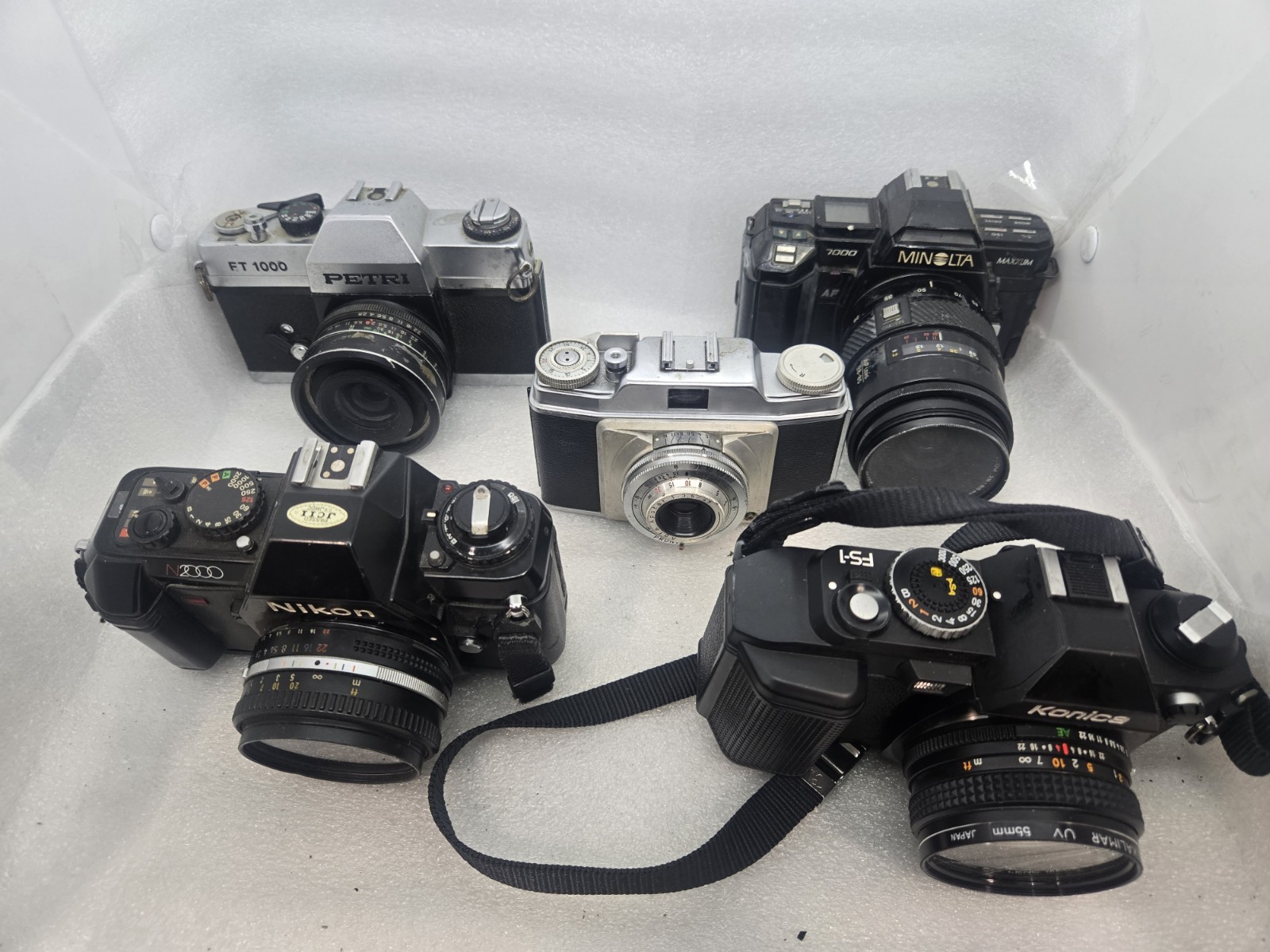 Bundle of 5 Film Cameras UNTESTED FAST  c