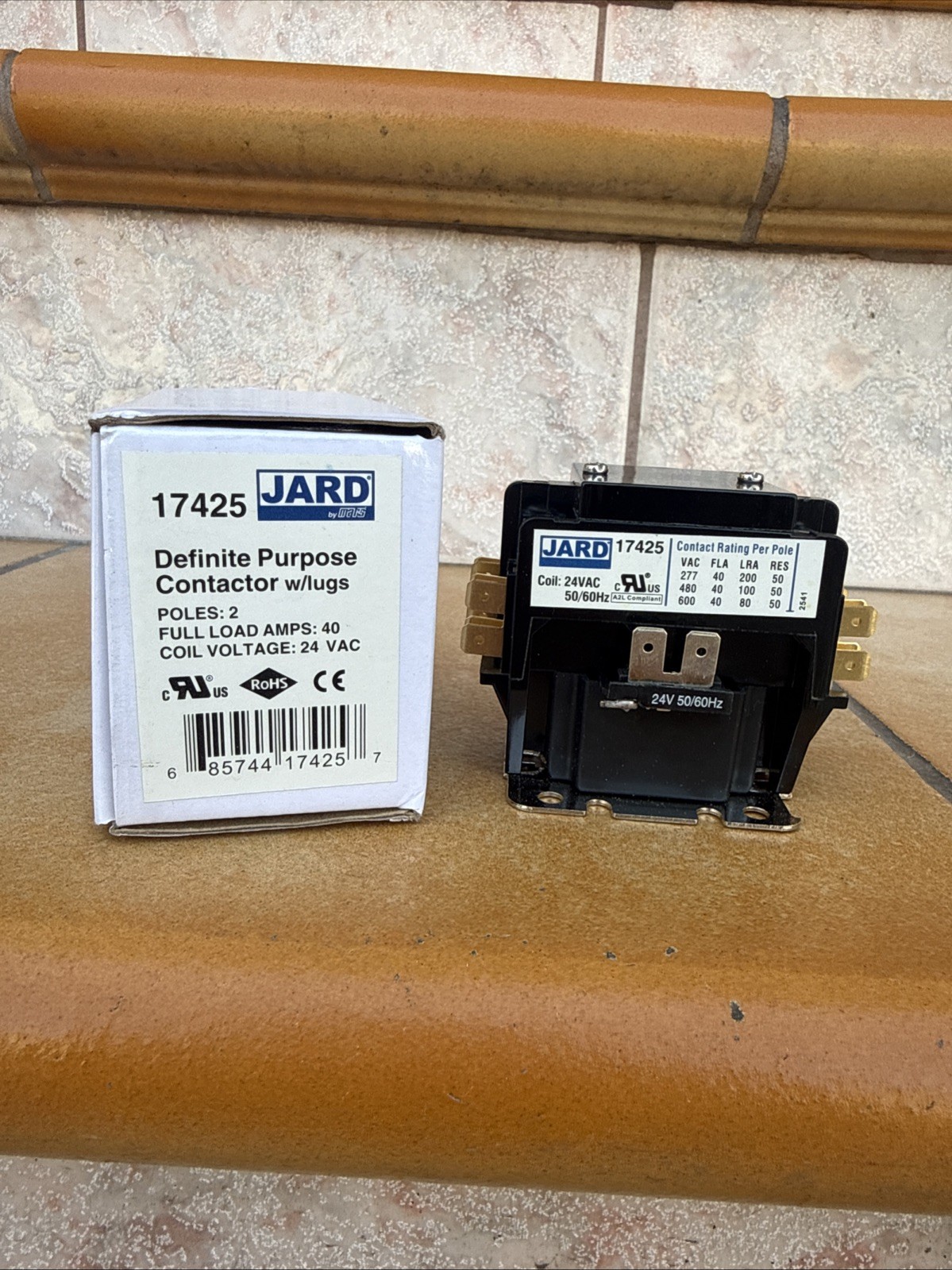 Jard by Mars 17425, 2 Pole Definite Purpose Contactor (40A, 24V) Jard by Mars 17425, 2 Pole Definite Purpose Contactor (40A, 24V)