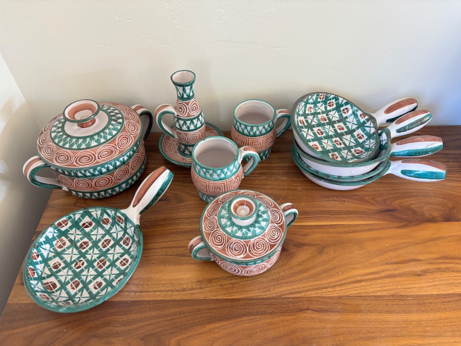 Rare 10-Piece Vintage Robert Picault for Neiman-Marcus Ceramic Tableware Set – V