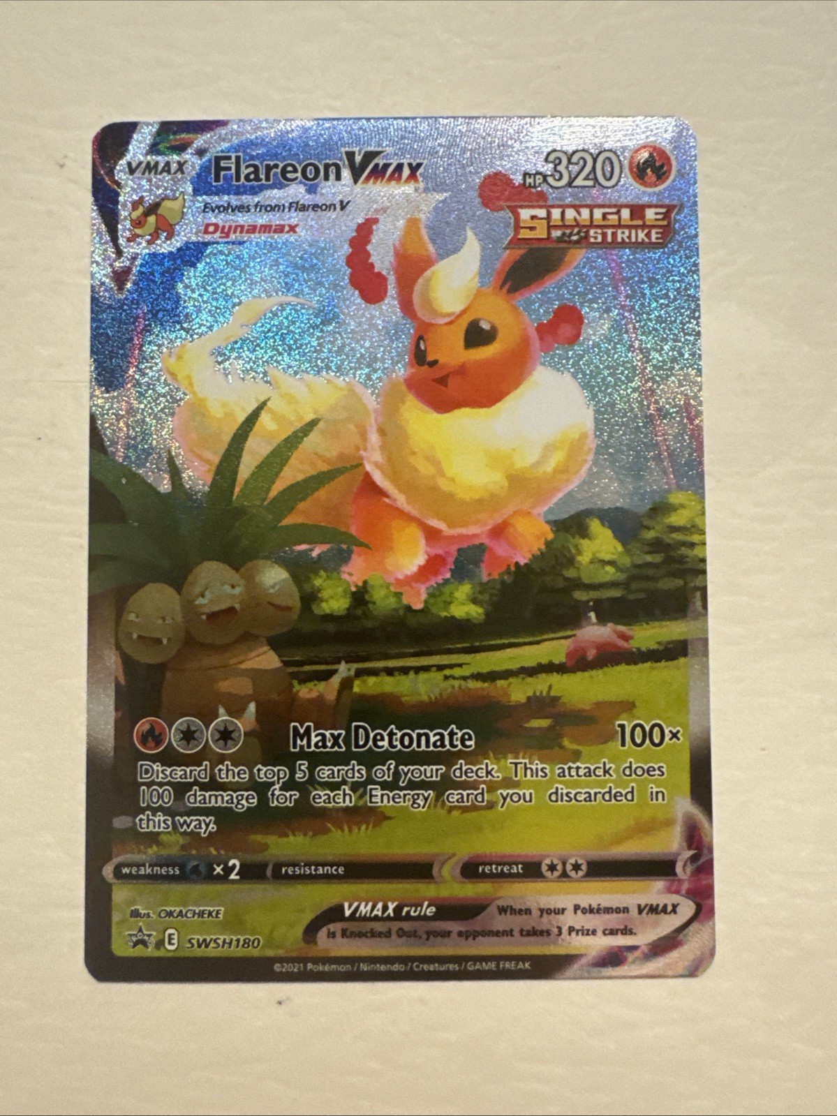 Flareon VMAX SWSH180 SWSH: Sword & Shield Promo Cards Holo