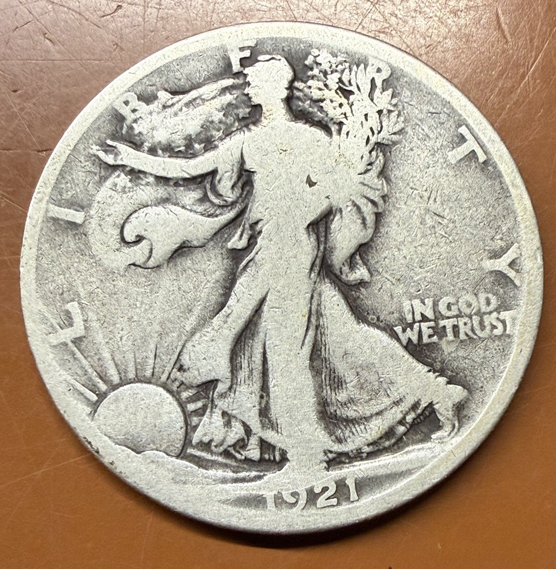 1921-P Walking Liberty Half Dollar Silver Better Date Coin - TCCCX 1921-P Walking Liberty Half Dollar Silver Better Date Coin - TCCCX