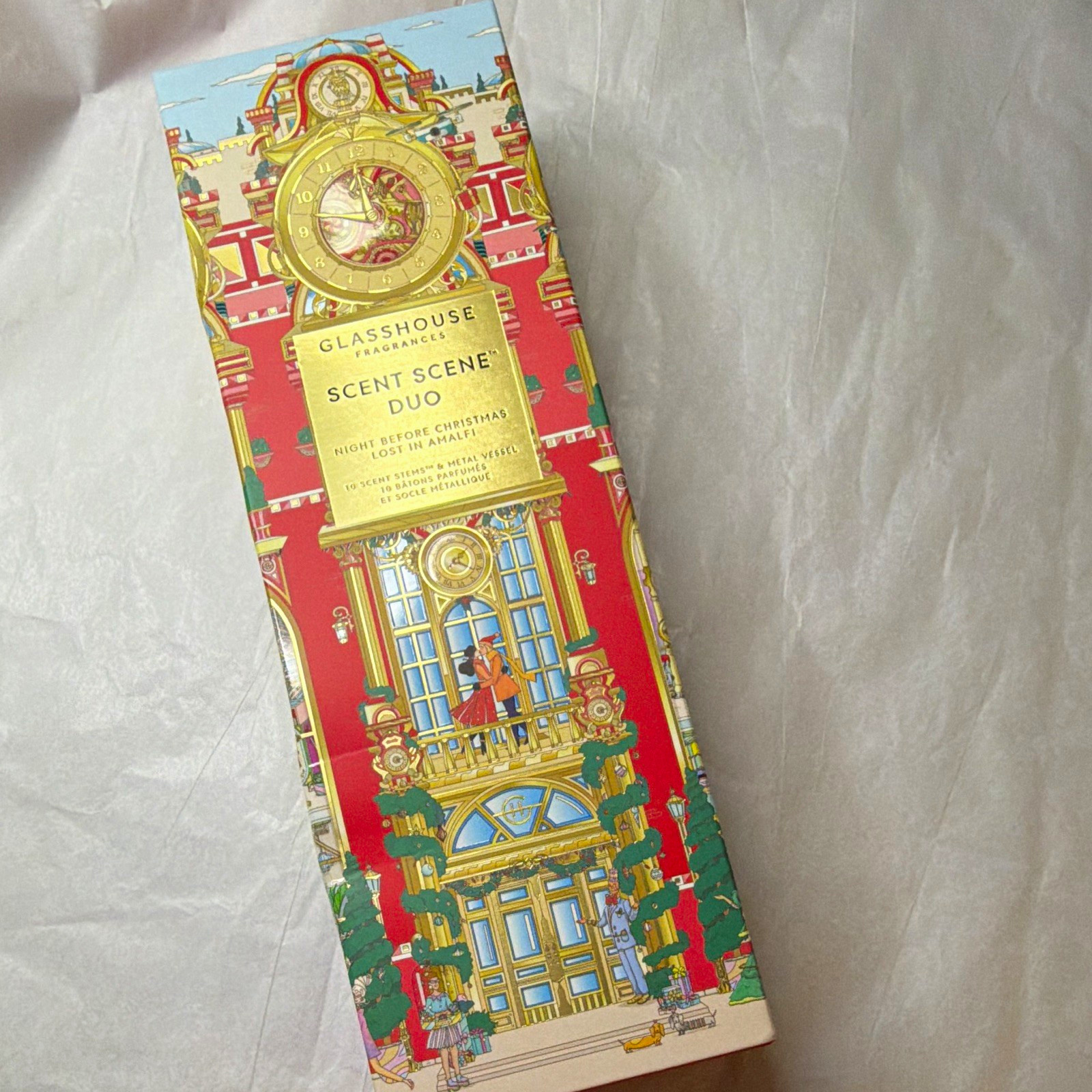 Glasshouse Fragrances Scent Scene Duo Diffuser Sticks 10pk Amalfi/Christmas