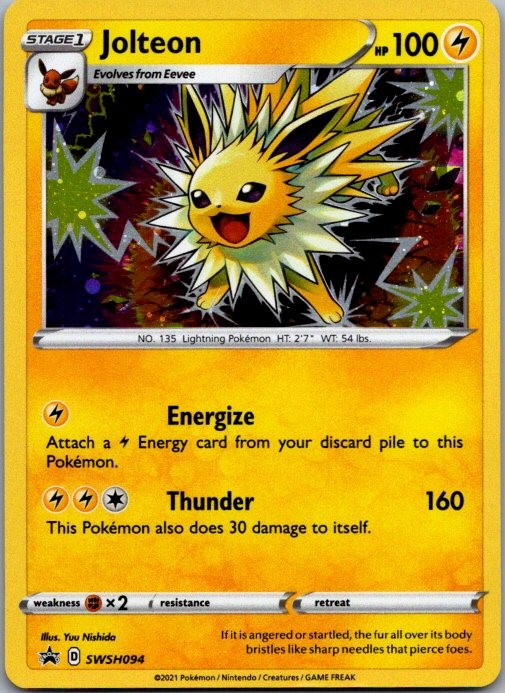 Jolteon Holo Promo SWSH: Sword & Shield Promo Cards SWSH094 NM