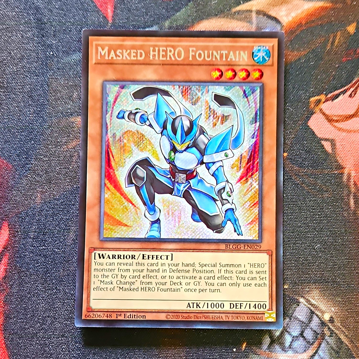 Yu-Gi-Oh Masked HERO Fountain BLGG-EN029 Battles of Legend Ch. 1 Foil 1st Yu-Gi-Oh Masked HERO Fountain BLGG-EN029 Battles of Legend Ch. 1 Foil 1st