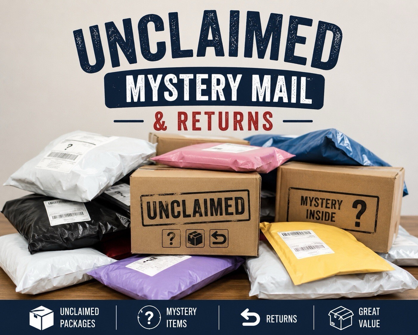 Unclaimed Mail - Mystery Box Full undelivered mail 16x12x12 box slammed full Unclaimed Mail - Mystery Box Full undelivered mail 16x12x12 box slammed full