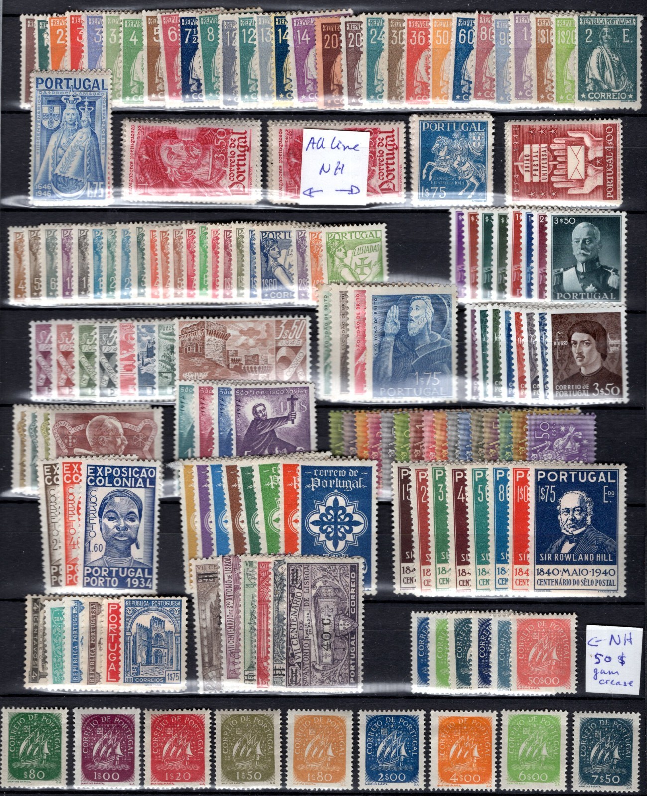 PORTUGAL 2 pages with better stamps