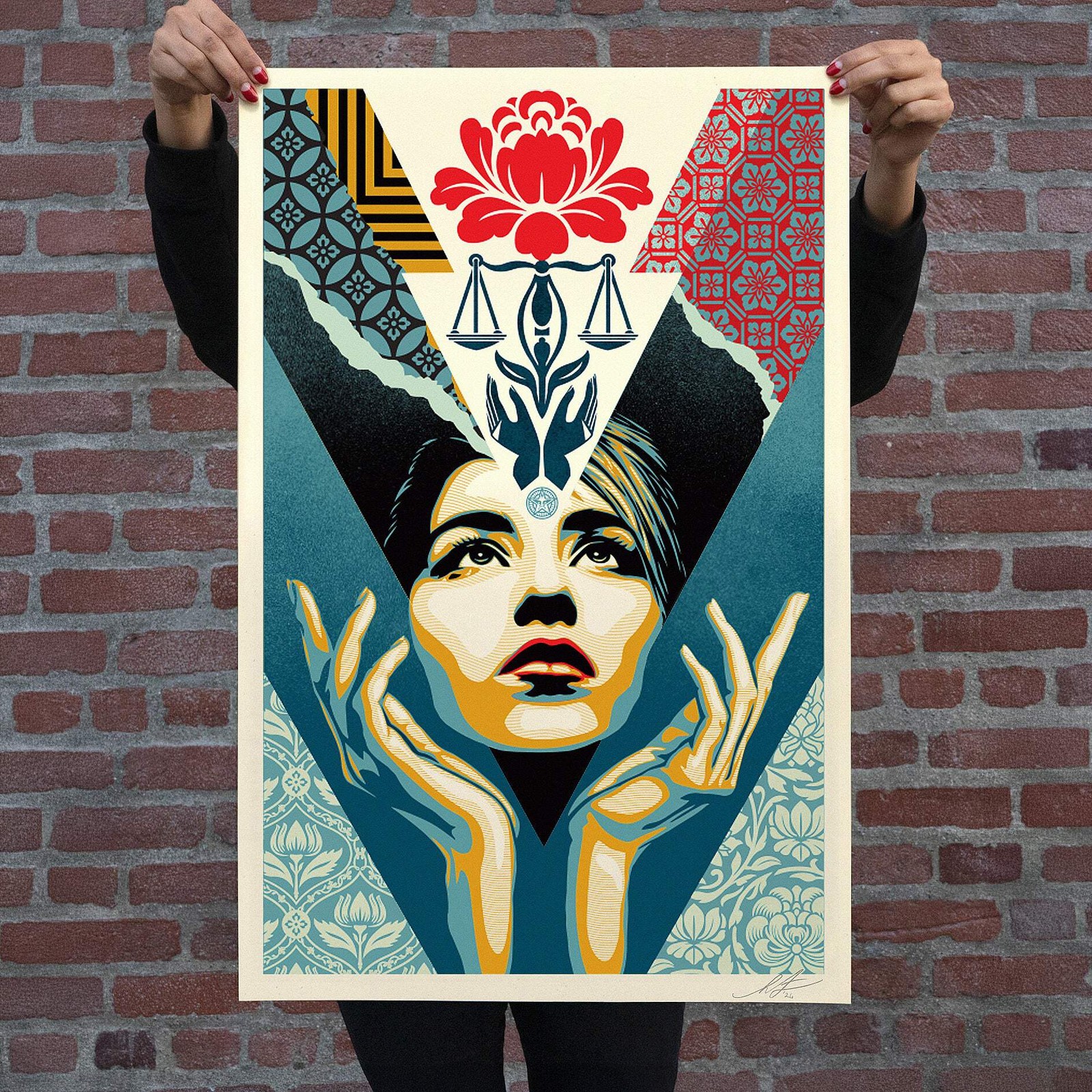 Official OBEY Giant Shepard Fairey Uplift Justice Offset Lithograph 24x36
