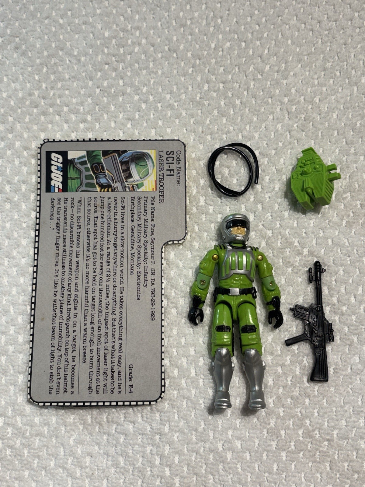 Sci-Fi V1 100% Complete G.I. Joe 1986 Hasbro Vintage Action Figure Sci-Fi V1 100% Complete G.I. Joe 1986 Hasbro Vintage Action Figure