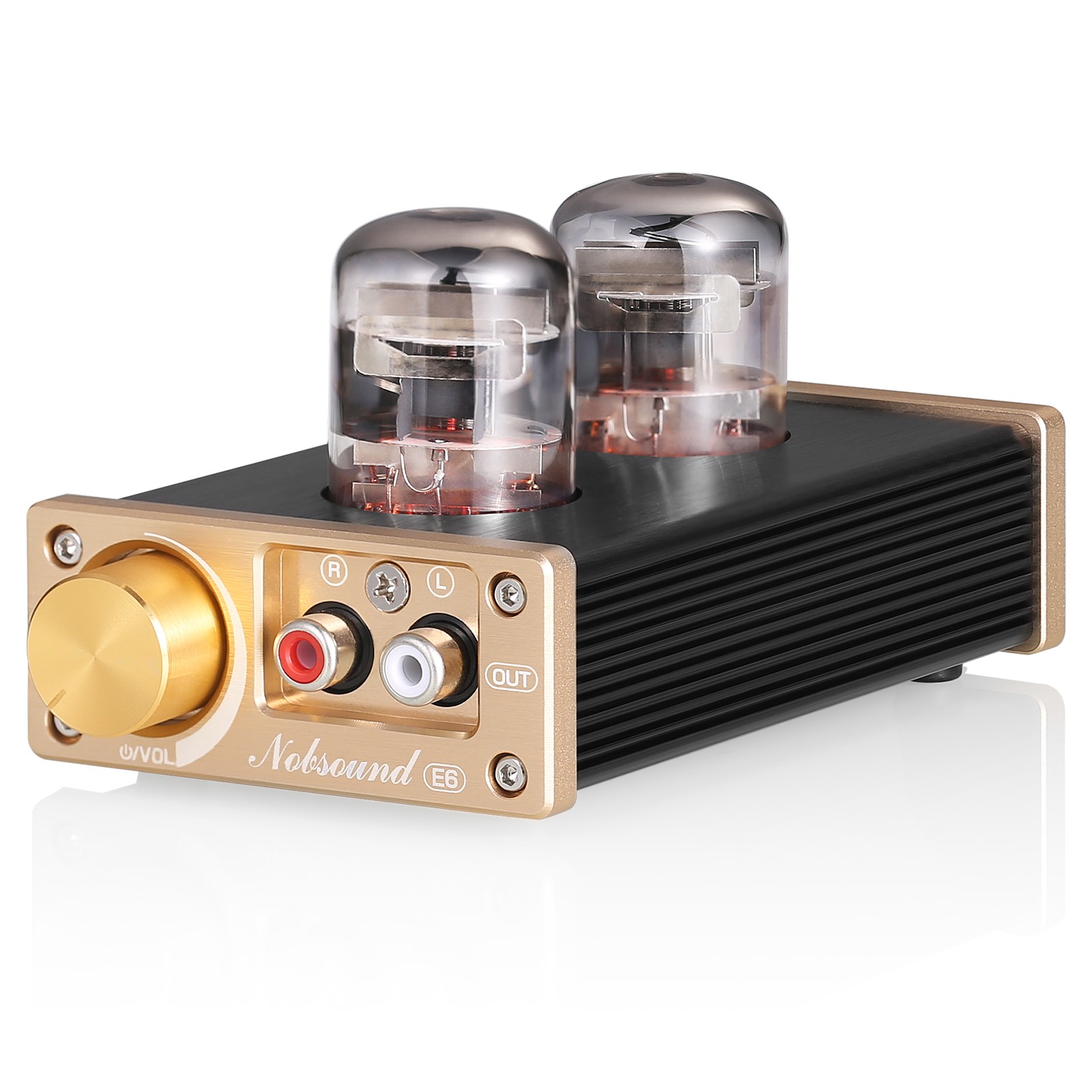 HiFi Pure Class A Vacuum Tube Preamp Mini Desktop Audio Preamp w/12J1S Tubes