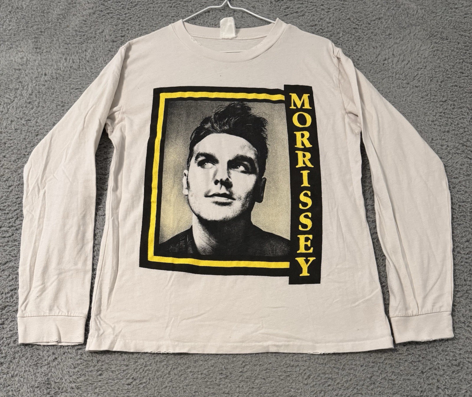 Morrissey MadeWorn Shirt 1991 US Tour Long Sleeve Vintage Style RARE Morrissey MadeWorn Shirt 1991 US Tour Long Sleeve Vintage Style RARE