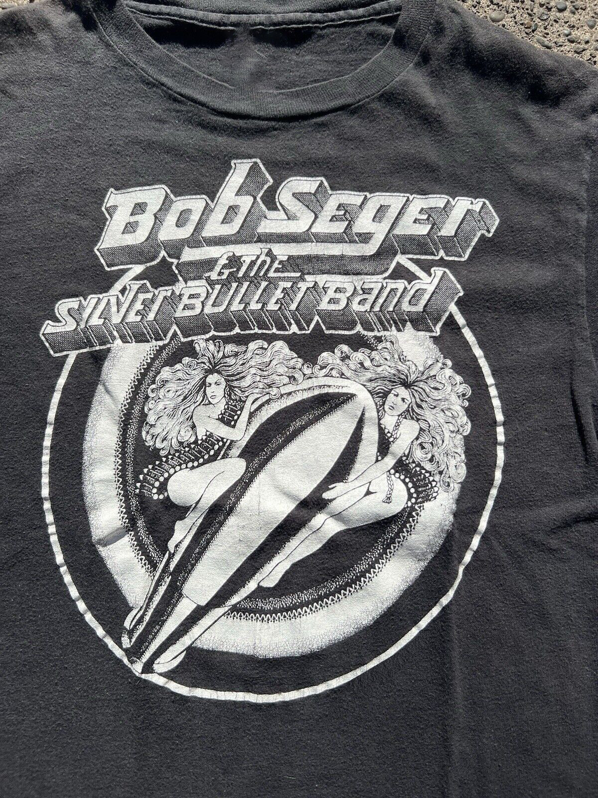 Vtg Bob Seger Europe Tour Shirt Adult Short Sleeve BL2.487