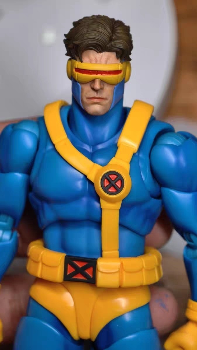 1/12 Painted Custom Cyclops Laser Eyes Scott Hero Head Sculpt Fit 6\'\' ML Action
