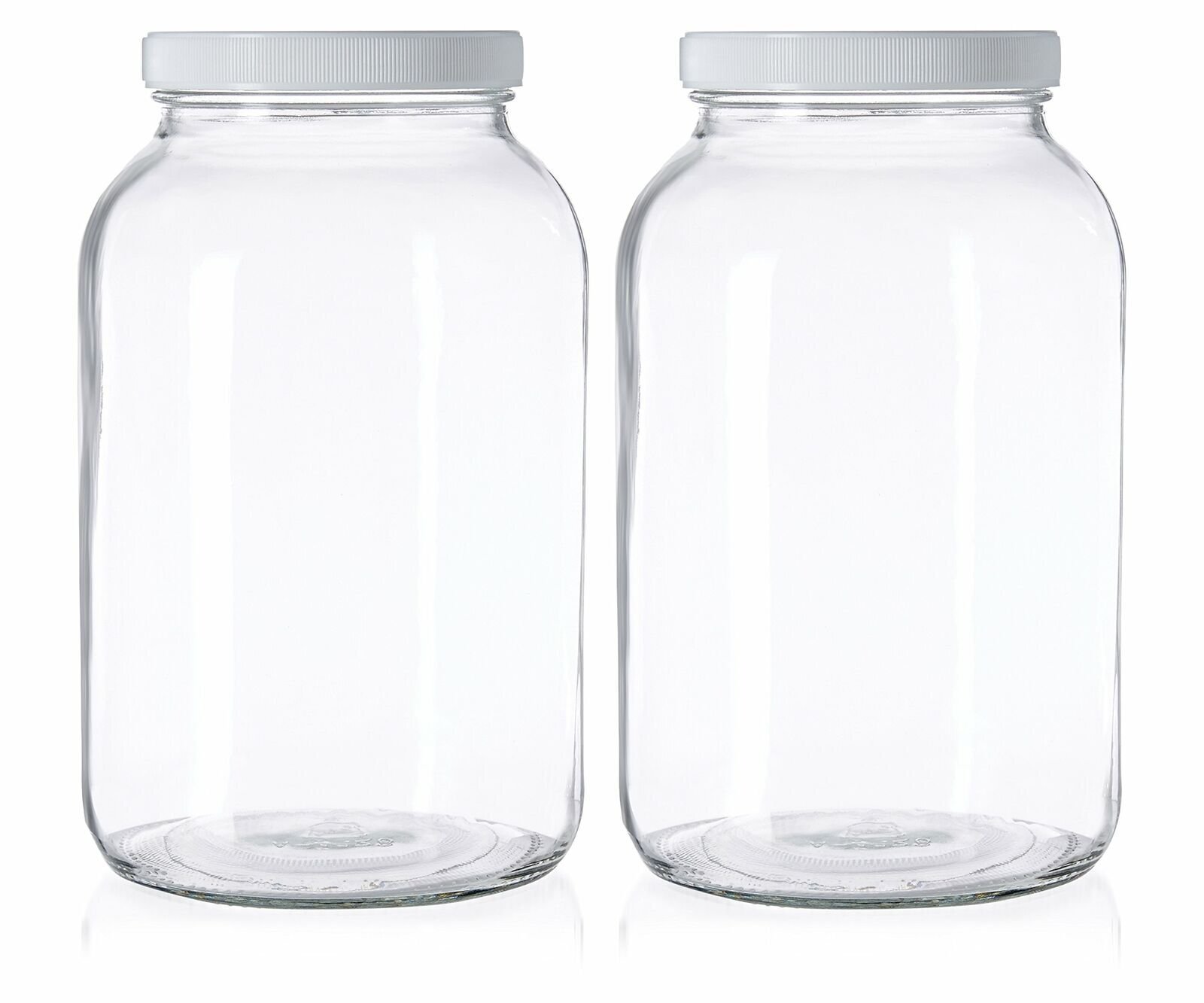 2 Pack - 1 Gallon Mason Jar - Glass Jar Wide Mouth with Airtight Lids 2 Pack - 1 Gallon Mason Jar - Glass Jar Wide Mouth with Airtight Lids