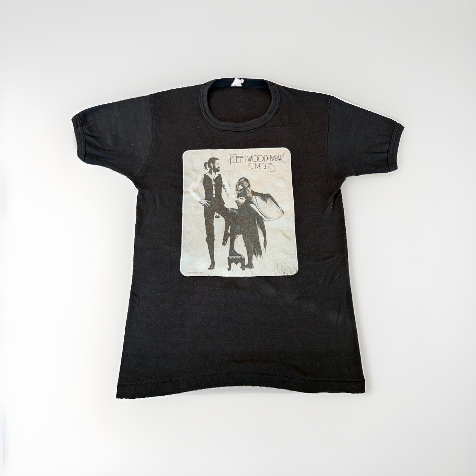 Super Rare Authentic Vintage 1978 Fleetwood Mac Rumours Black Graphic Ringer Super Rare Authentic Vintage 1978 Fleetwood Mac Rumours Black Graphic Ringer