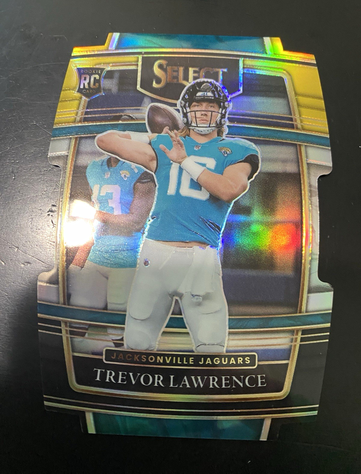 2021 Panini Select Concourse Trevor Lawrence RC Black & Gold Prizm #43 Jags 2021 Panini Select Concourse Trevor Lawrence RC Black & Gold Prizm #43 Jags