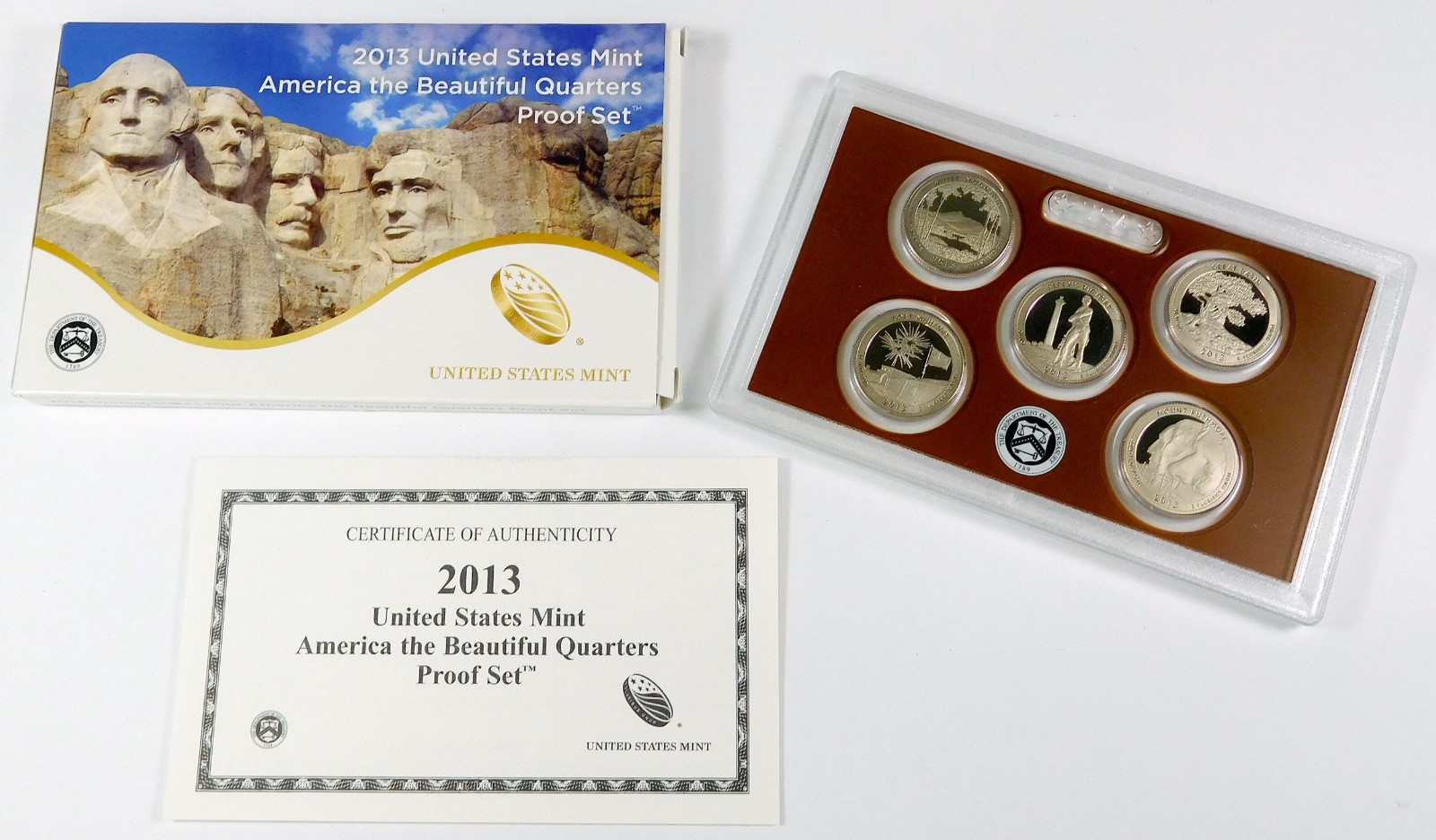 2013 U.S. Mint America The Beautiful Quarter Proof Set