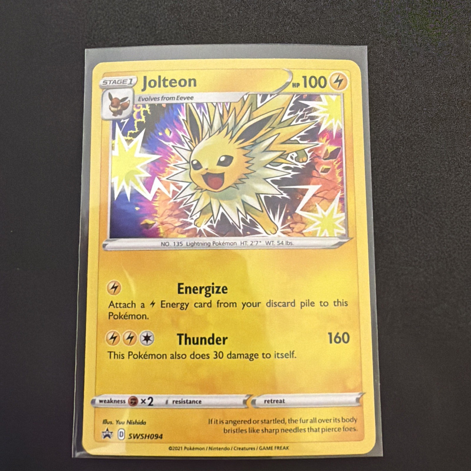Pokémon Jolteon SWSH094 SWSH Promo 2021 English Holo Promo Stage 1 100 HP