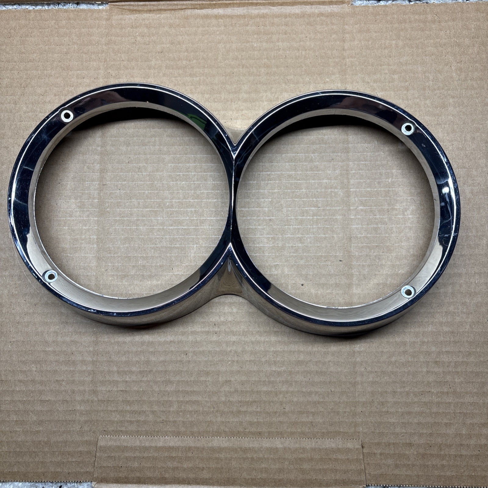 1959 Pontiac Catalina Bonneville chrome headlight bezel 5949821 OEM