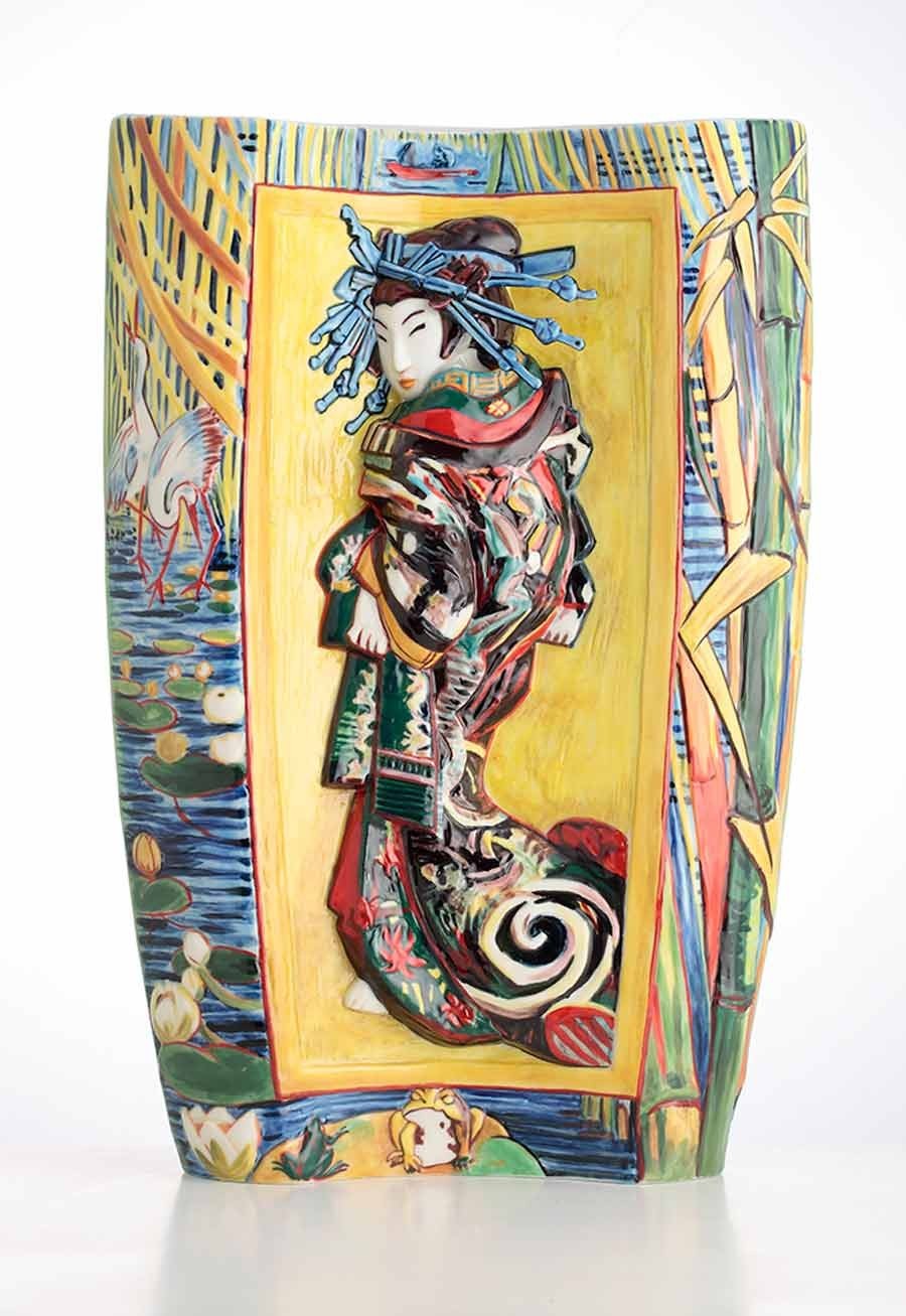 Franz Collection Van Gogh Museum The Courtesan Porcelain Vase In Box FZ02684 New