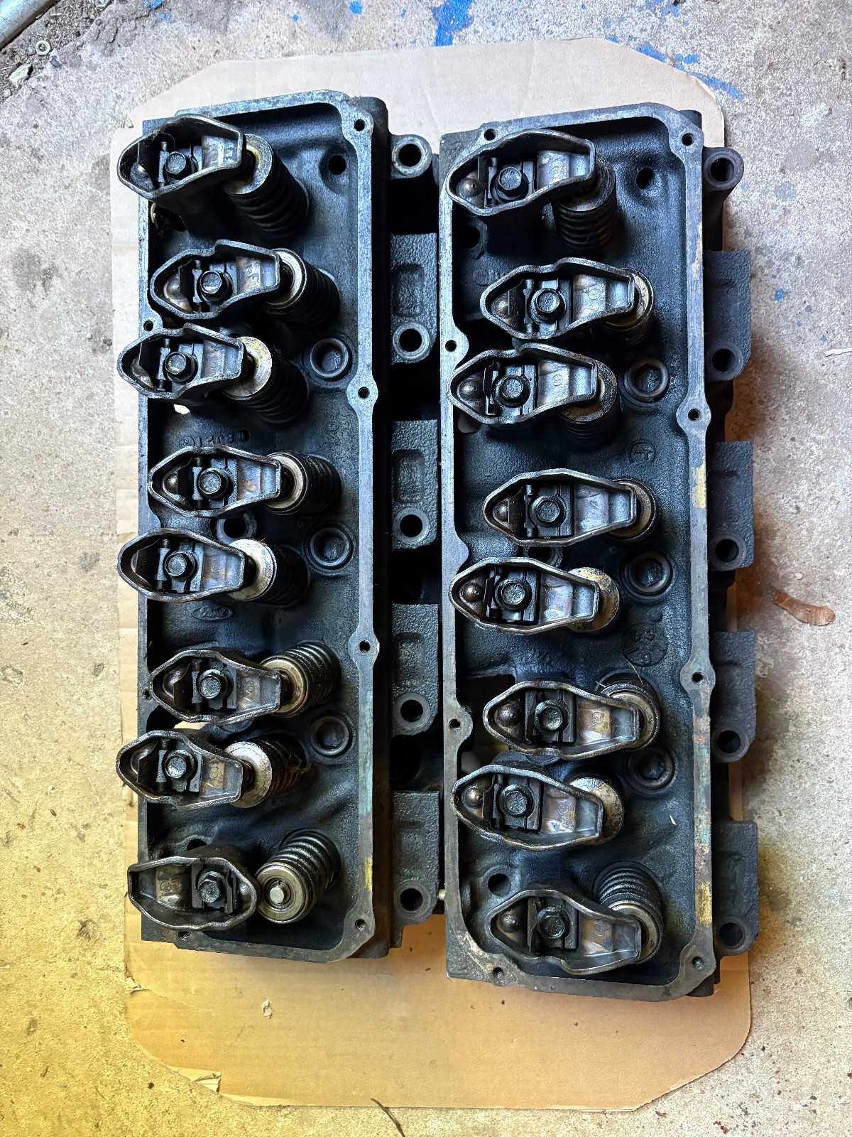 1978 1979 FORD TRUCK 400M Cylinder Heads Complete for Rebuild