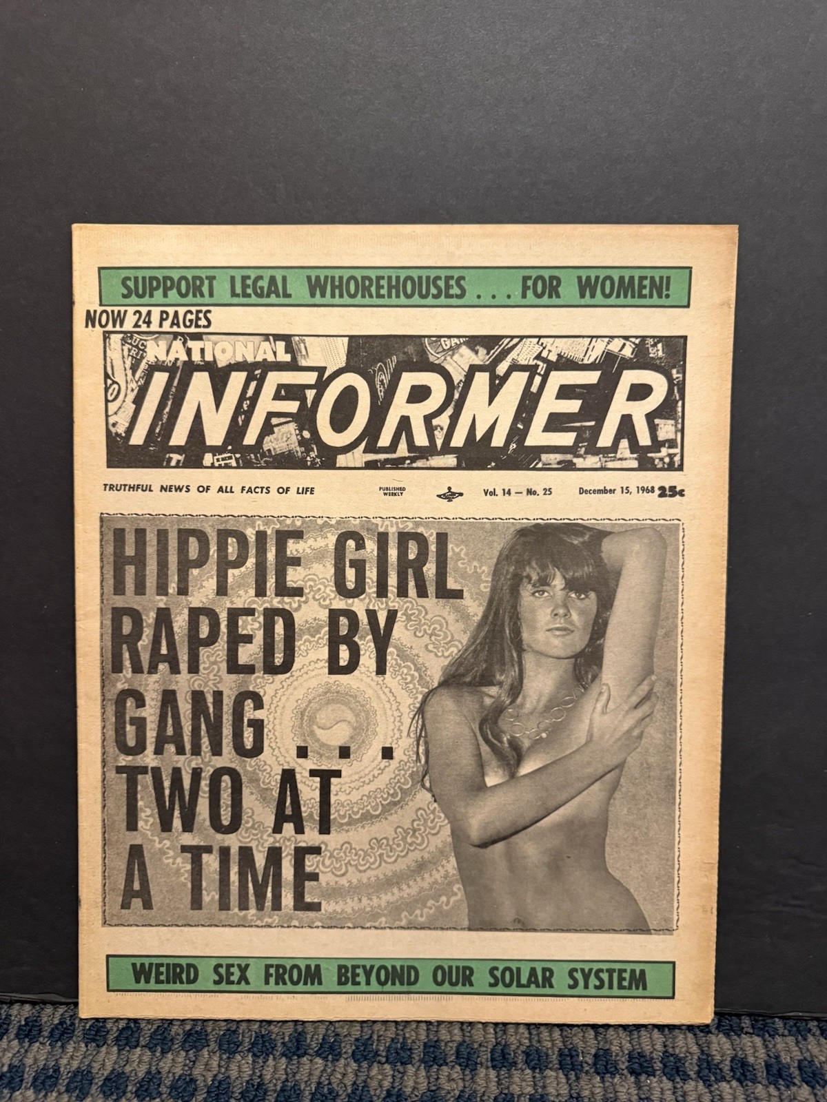 1968 Dec 15th National Informer Newspaper, Hippie Girl, Weird Sex (VRN10K) 1968 Dec 15th National Informer Newspaper, Hippie Girl, Weird Sex (VRN10K)