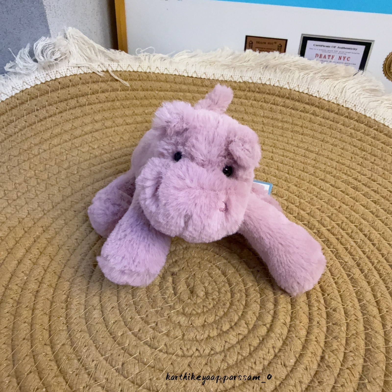 Jellycat Amuseable Tiny Smudge Hippo Children\'s dolls Plush toys 4.7in Jellycat Amuseable Tiny Smudge Hippo Children\'s dolls Plush toys 4.7in