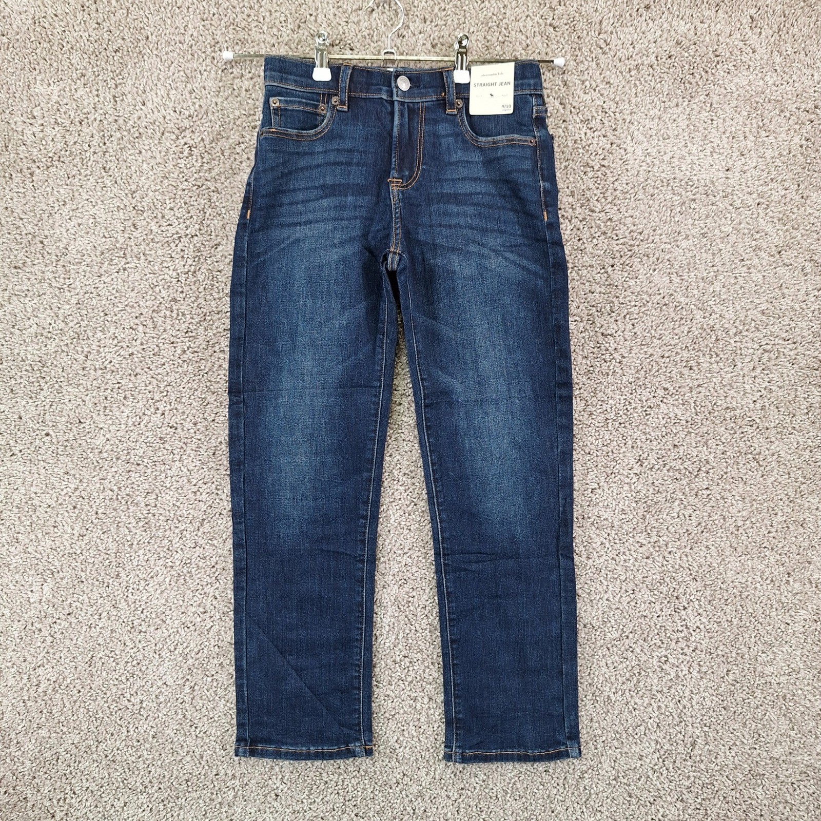 Abercrombie Kids Jeans Size 9/10 Dark Wash Straight Jean Classic Denim School Abercrombie Kids Jeans Size 9/10 Dark Wash Straight Jean Classic Denim School