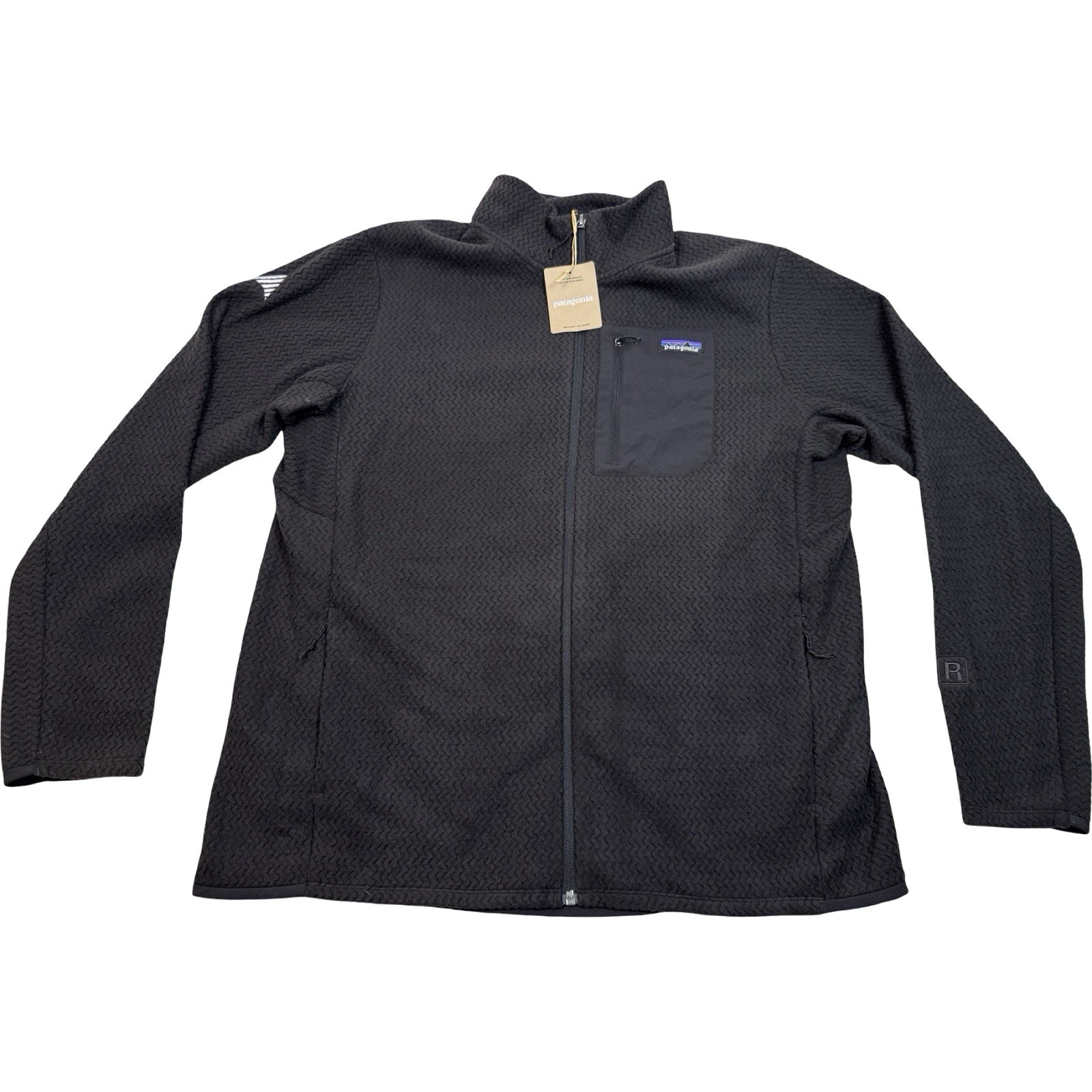 Patagonia Men’s  R1 Air Fleece Full Zip Jacket Hoody XL Black New With Tags