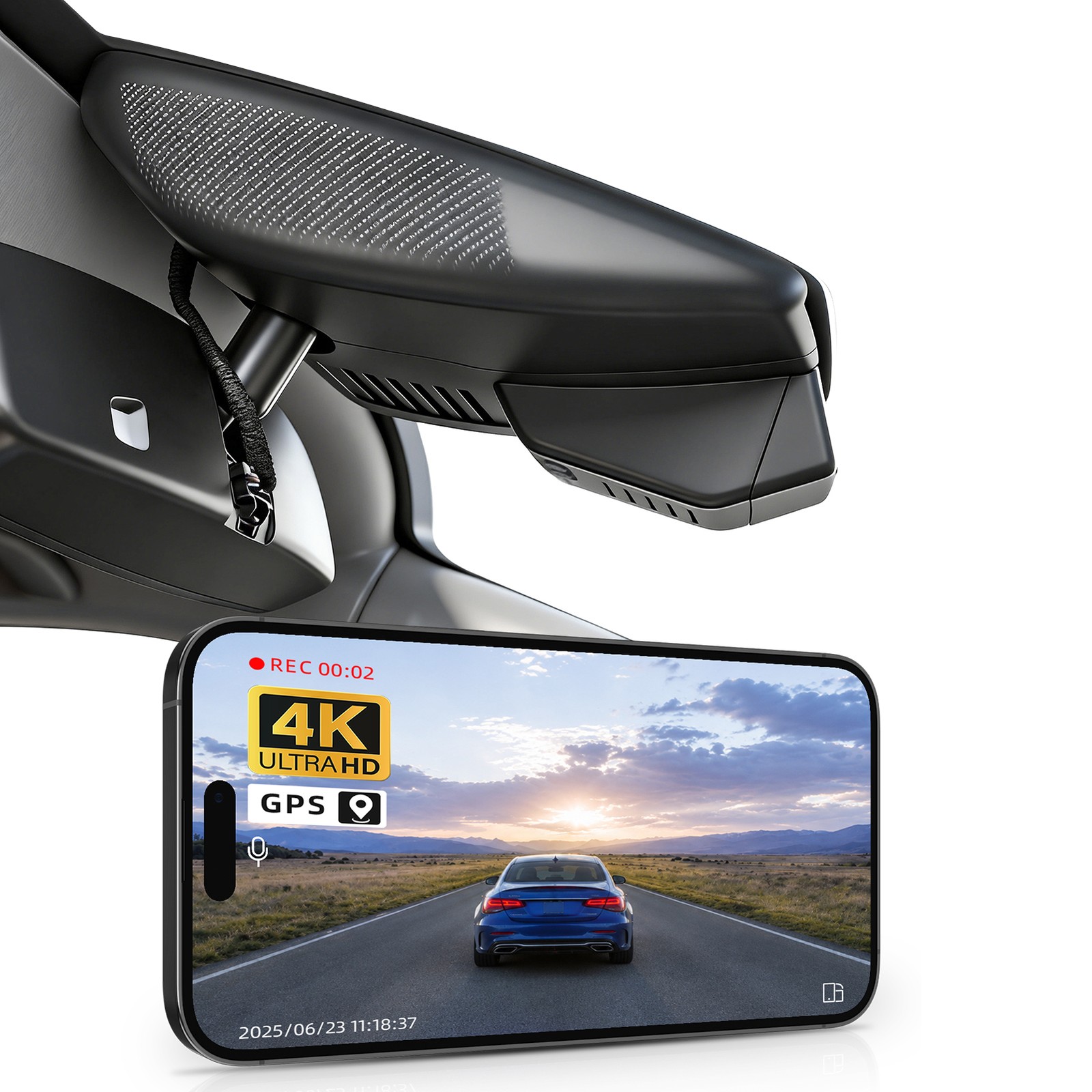 Mangoal Front 4K & Rear 1080p Dash Cam for Mazda CX5 2019-2025 & CX-9 2020-2023