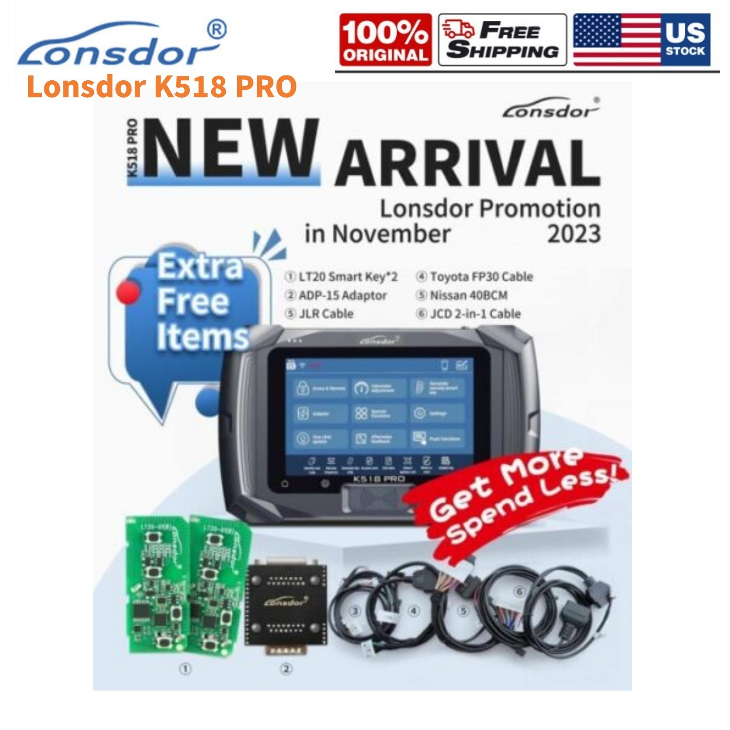 Lonsdor K518 PRO Full Version All-In-One Auto Progarmmer Upgrade of K518ISE New