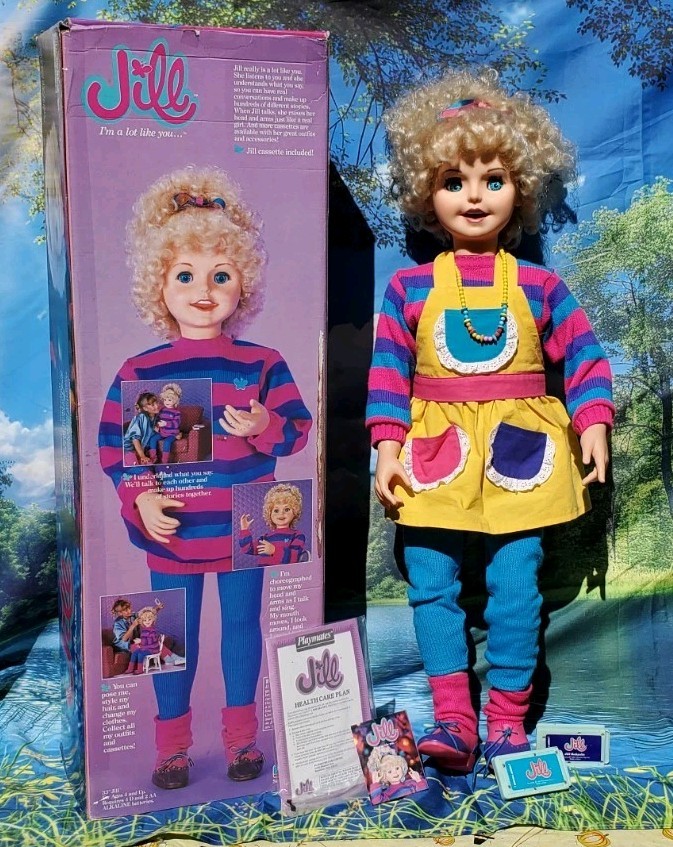 VINTAGE 1987 Playmates JILL Talking Doll  Pristine Cond. w/ Box & Extra Read Des