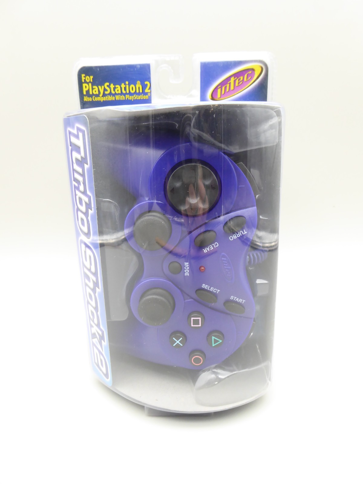 Intec PlayStation 2 & Playstation Blue Wired Controller New in Box 2001