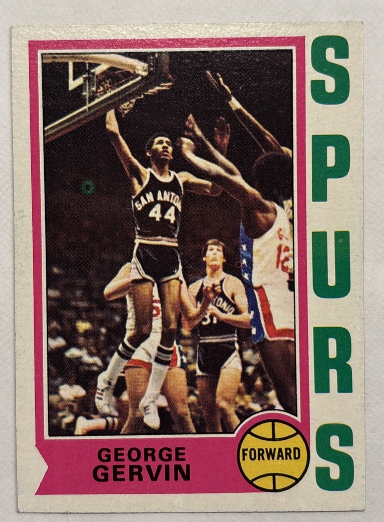1974-75 Topps #196 George Gervin HOF Rookie Card RC San Antonio Spurs