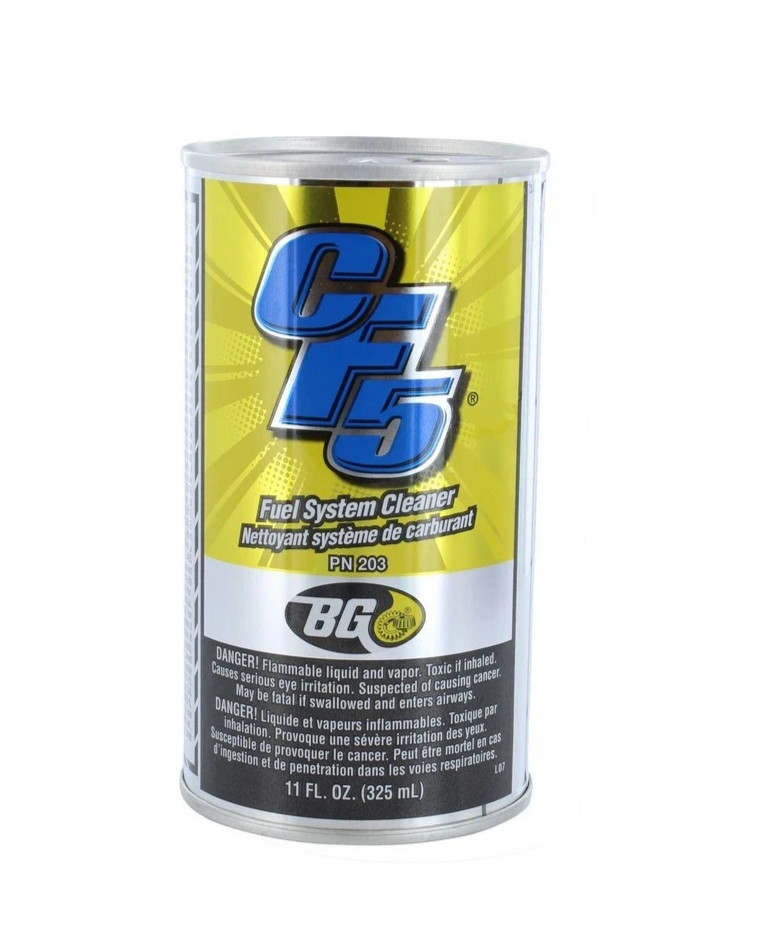 BG CF5 Fuel System Cleaner PN 203WOR 11 oz 325mL Gas Fuel Additive