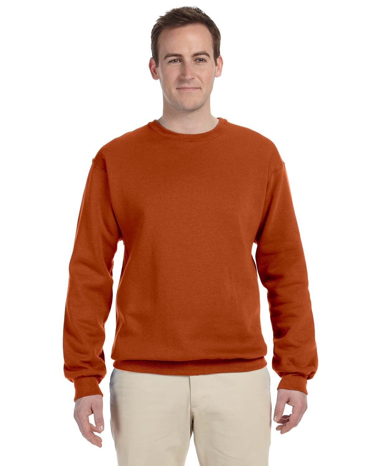 Jerzees 562M Adult NuBlend Fleece Fashion Crew Long Sleeves Stylish Sweatshirt