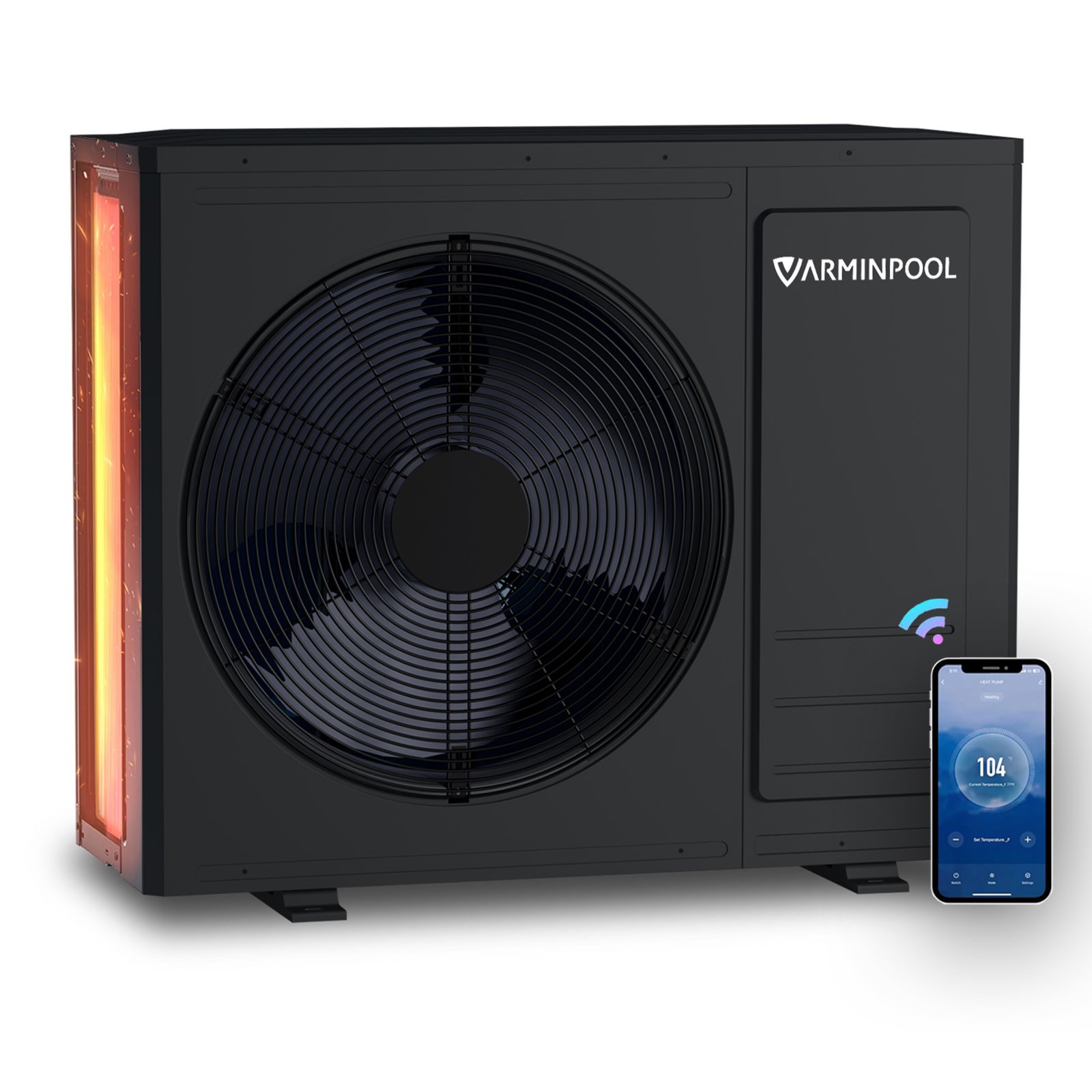 Electric Pool Heat Pump Heater 35000BTU for Above Ground Inground Pools 10000Gal