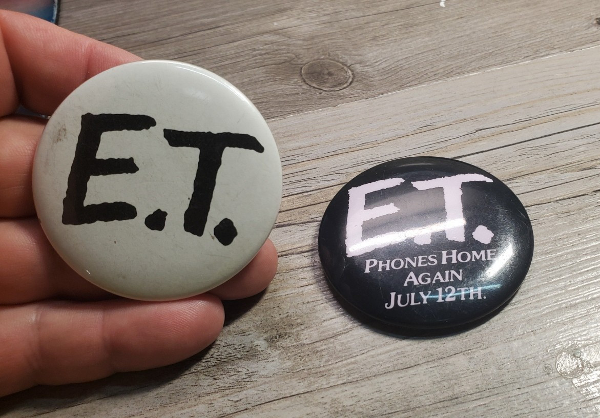 Vintage E.T. The Extra-Terrestrial Promo Pinback Buttons 1982 1985 Lot Authentic