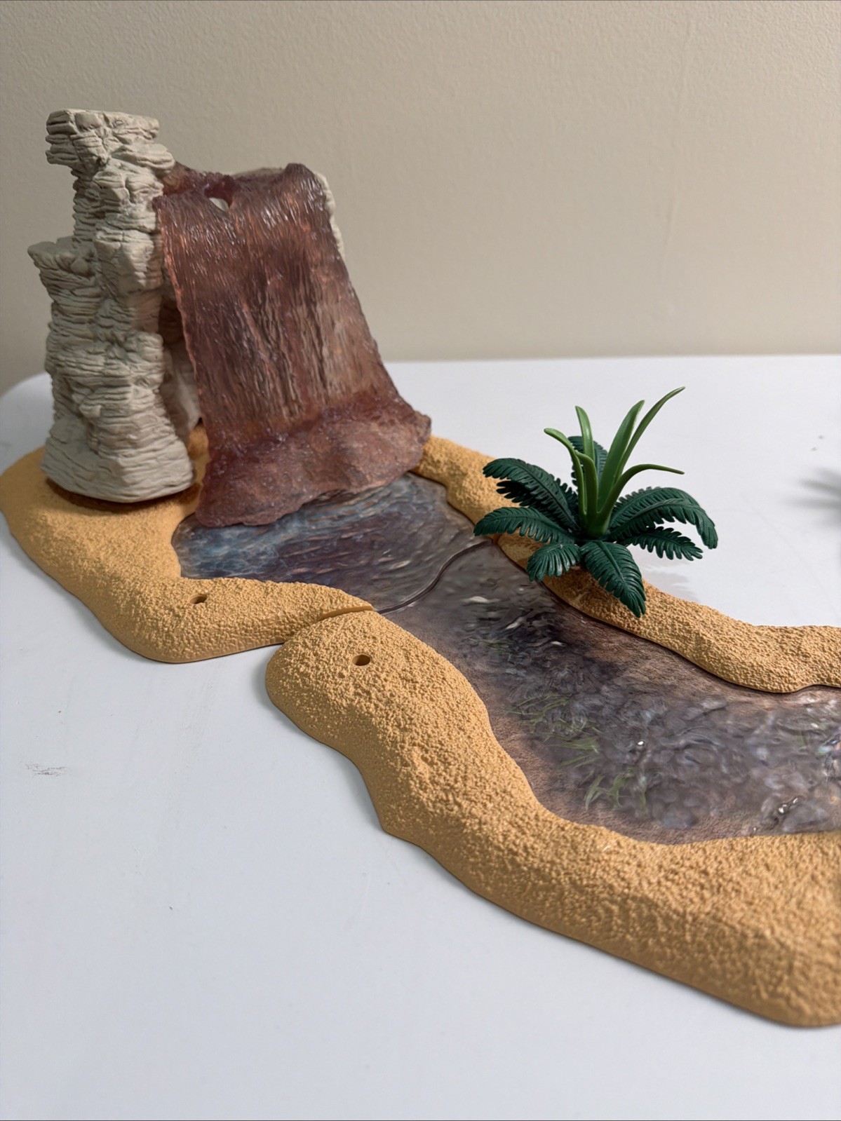 Schleich 42257 Safari Waterfall Watering Hole Playset Incomplete Rare Retired