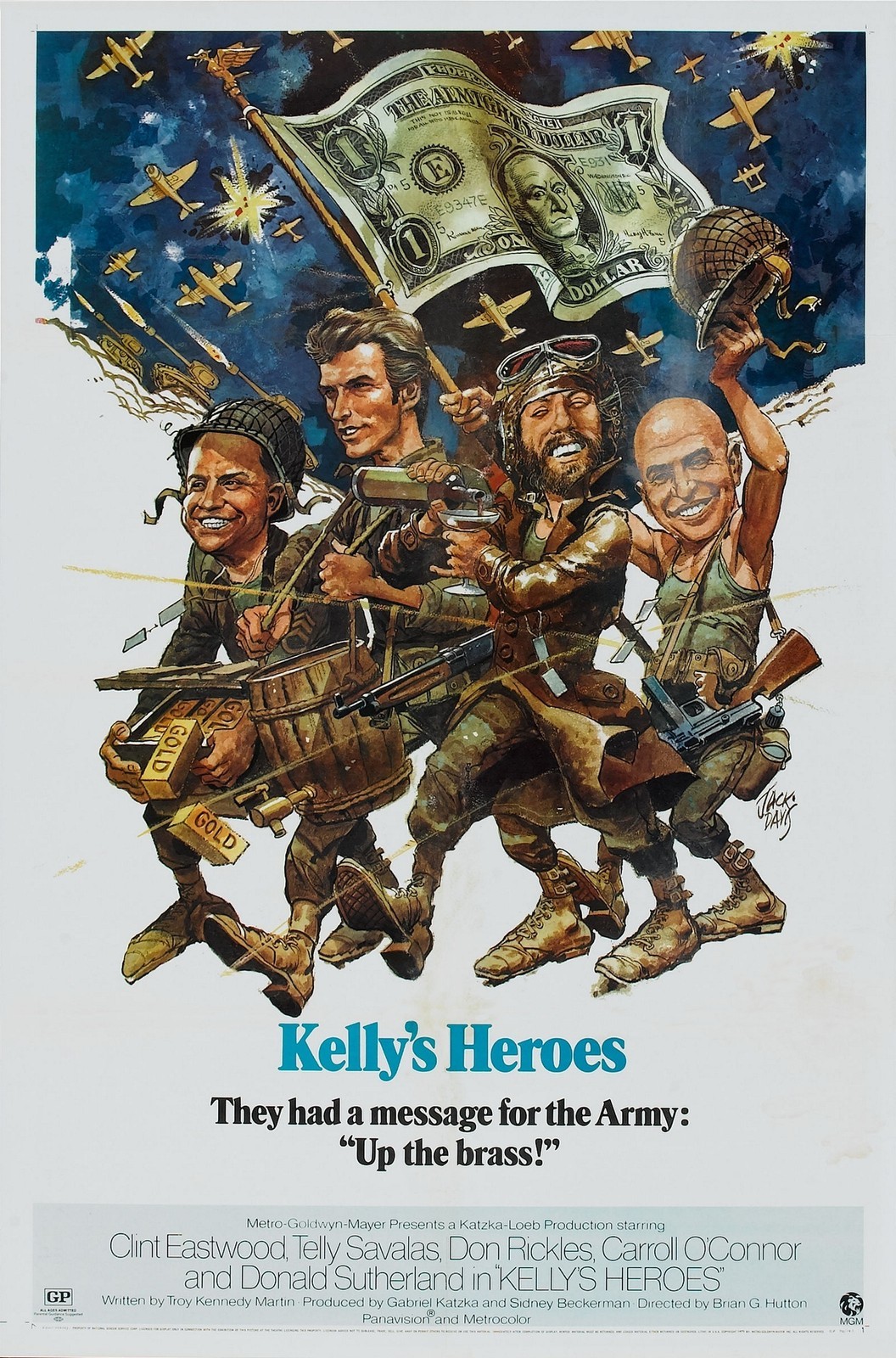 KELLY\'S HEROES Movie Poster RARE Clint Eastwood