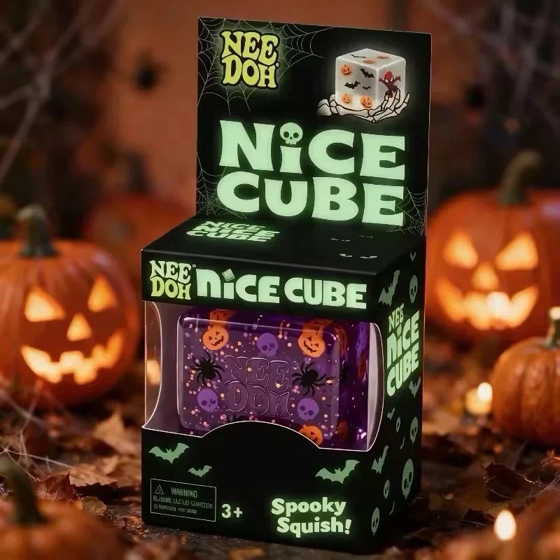 Nee-Doh-Halloween Nice Cube , Spooky Squish Schyling Halloween Squishy